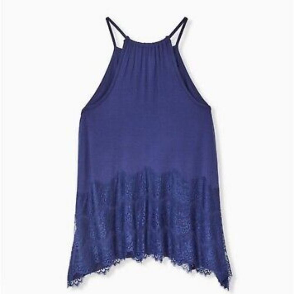 Torrid Super Soft Blue Tank || sz 3 || 3x euc
